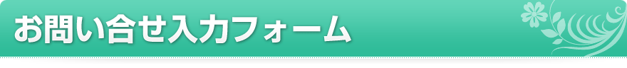 お問い合せ入力フォーム